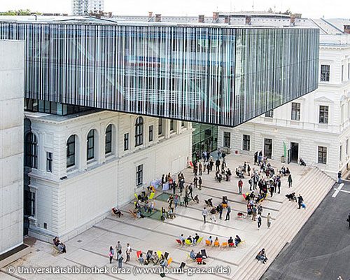 Gebäude der Universitätsbibliothek Graz