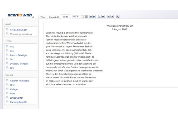 Anzeigeoption 3: Volltext im Visual Library Portal