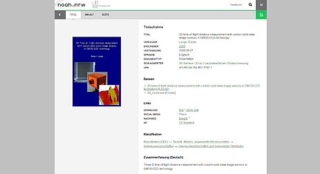 Dissertation der UB Siegen auf dem Landesportal noah.nrw