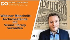 Youtube Video Vorschaubild zu Webinar-Mitschnitt: Digitalisierte Archivbestände mit Visual Library verwalten und präsentieren