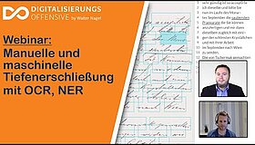 Youtube Video Vorschaubild zu Webinar-Mitschnitt: Manuelle und maschinelle Tiefenerschließung mit OCR, NER und Crowdsourcing