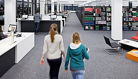 Eingangsbereich der Bibliothek