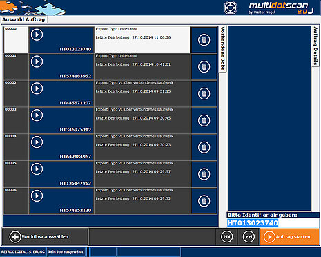 multidotscan: Jobliste von Visual Library