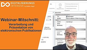 Youtube Video Vorschaubild zu Webinar-Mitschnitt: Verarbeitung und Präsentation von elektronischen Open Access Publikationen am Beispiel diverser Portale