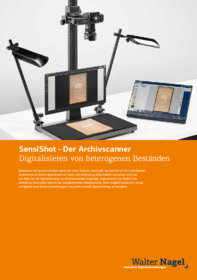 SensiShot - Archivscanner Broschüre